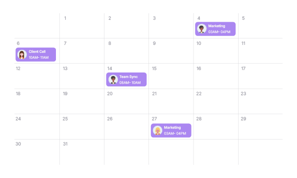 Timeline with CalendarJS